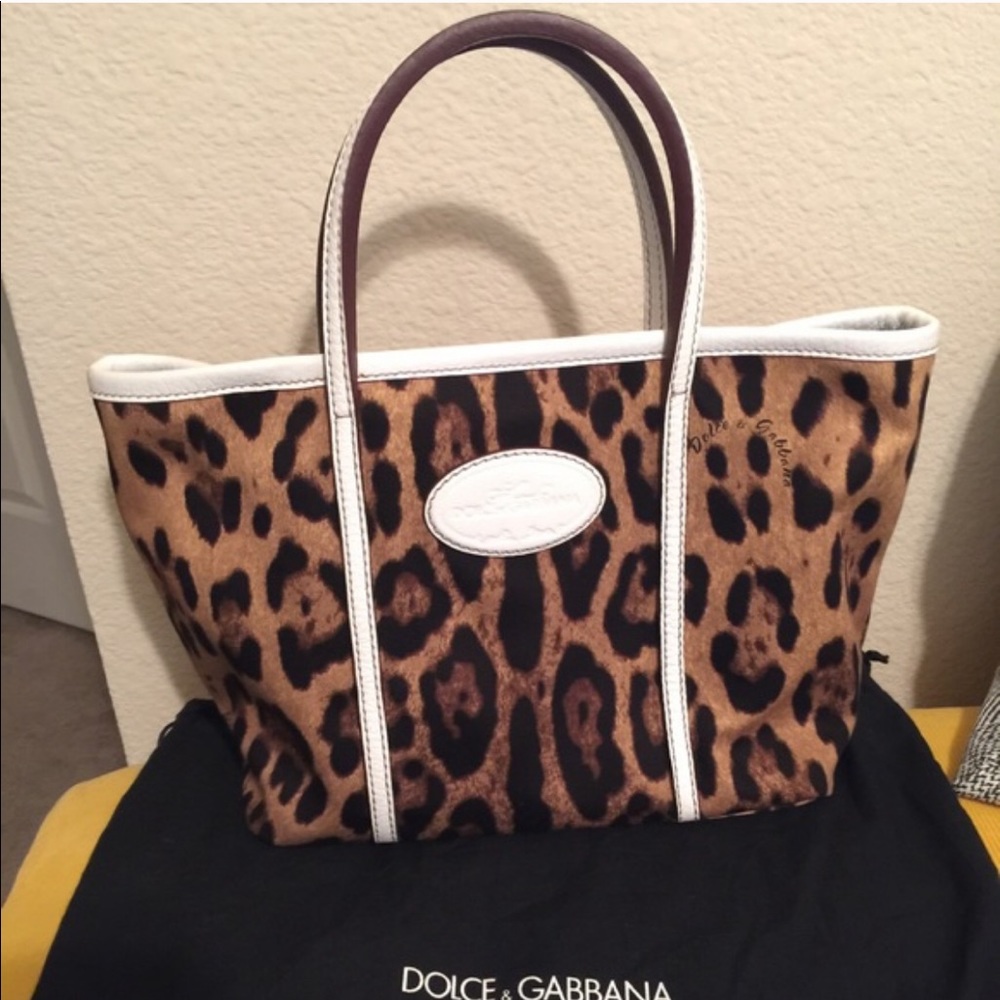 💯authentic Dolce & Gabbana Animalier Small Tote